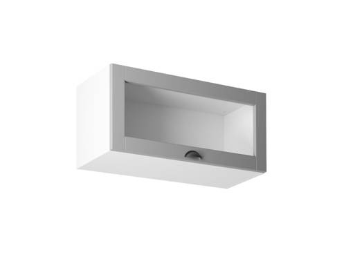 Szafka Kuchenna Górna Witryna 1-drzwiowa G80KS Linea Grey Szary Mat