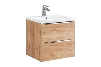 Szafka z umywalką 60 cm Capri dąb 820
