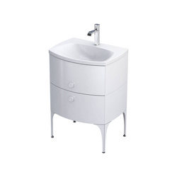 Oristo Szafka pod umywalkę 62 cm 2S LOUIS biała połysk