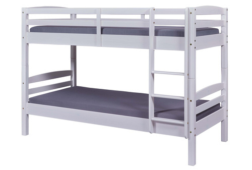 Łóżko piętrowe ANNIKA drewniane białe