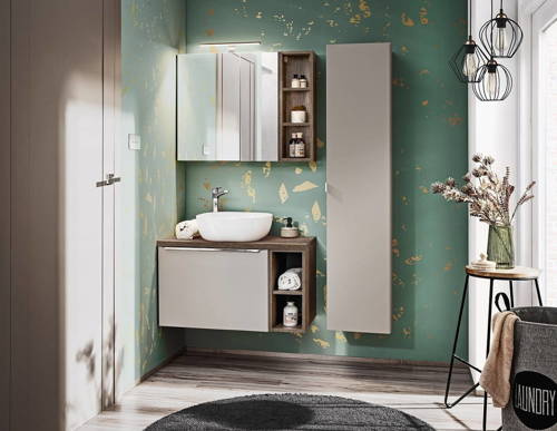 Zestaw mebli łazienkowych Santa Fe Taupe III Szary