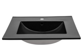 Nowoczesna umywalka E-8003-60 LAVA BLACK MATT BLACK