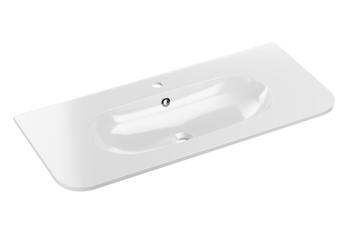 Umywalka Meblowa Ceramiczna 100 cm PURE WHITE GLOSS UM 100-46 Biały Połysk