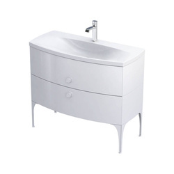 Oristo Szafka pod umywalkę 102 cm 2S LOUIS biała połysk