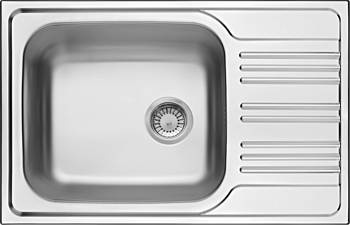 Zlewozmywak stalowy 1-komorowy z ociekaczem Xylo