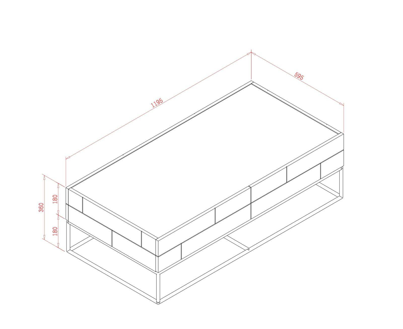 Rose Hill RH06 Ława Patiomeble Meble białe, prowansalskie i shabby chic