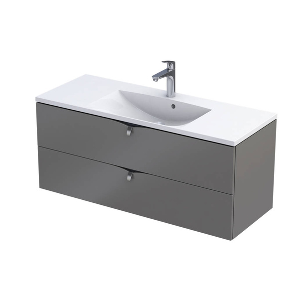 Oristo Szafka pod umywalkę 120 cm SIENA ciepły szary mat