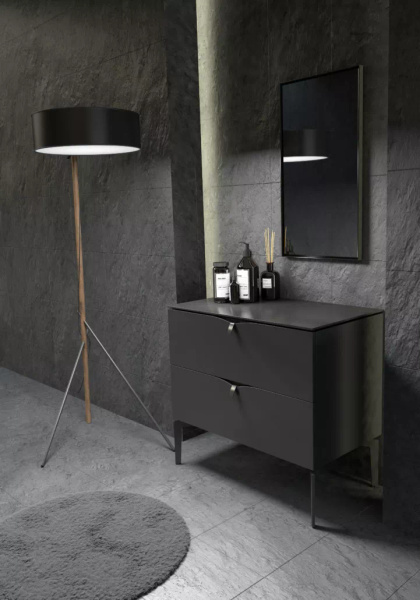 Oristo Szafka pod umywalkę 50 cm SIENA czarny mat