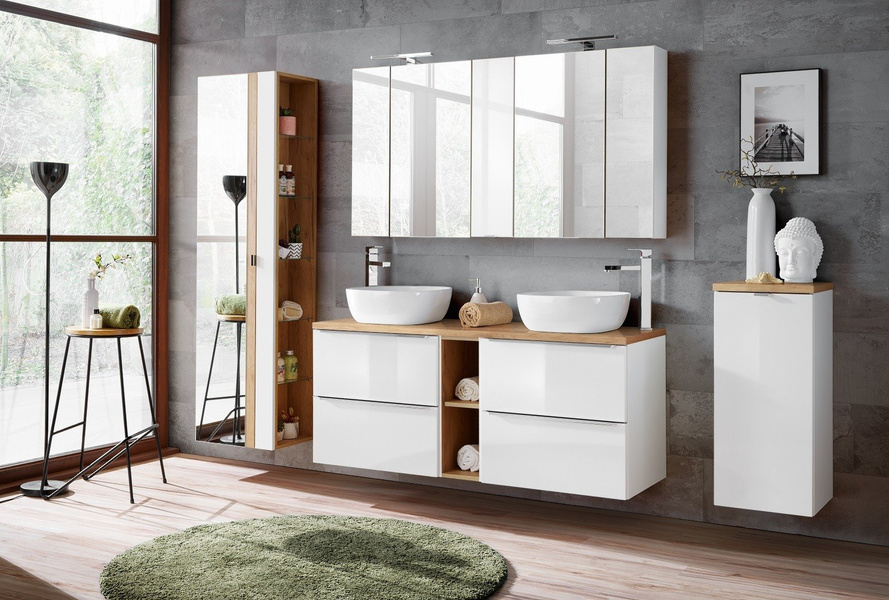Szafka pod umywalkę 60 cm Capri biały 820