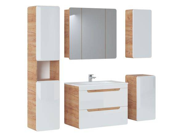 Szafka z lustrem 80 cm Aruba