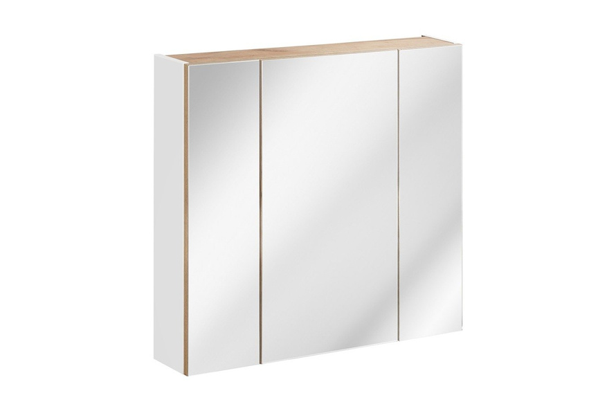 Zestaw mebli łazienkowych 80 cm Capri biały z blatem dębowym