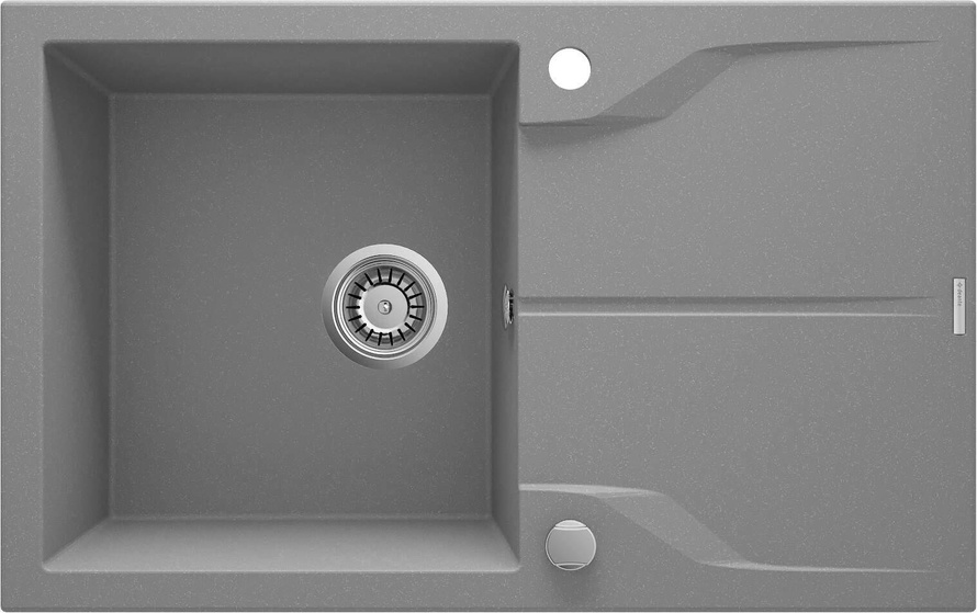 Zlewozmywak granitowy 1-komorowy z ociekaczem Andante Flush