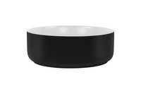 SIMPLE 8 WHITE/BLACK 36 - Umywalka nablatowa 36 cm ceramiczna