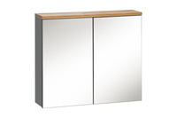 Szafka z lustrem 80 cm Bali szary